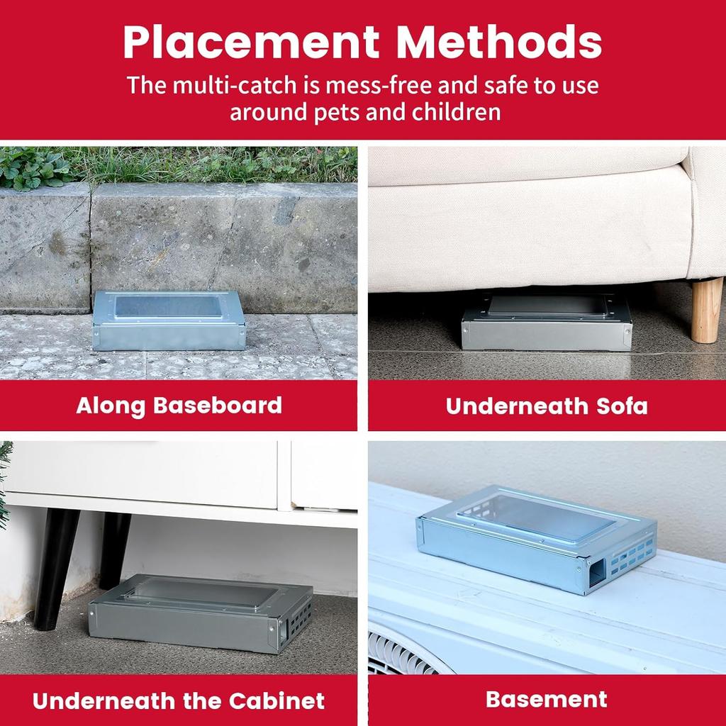 Humane Mouse Traps Indoor for Home, Live Mouse Trap Outdoor for Pest Control, Safe Catch and Release Mice Trap for Garage & Shed