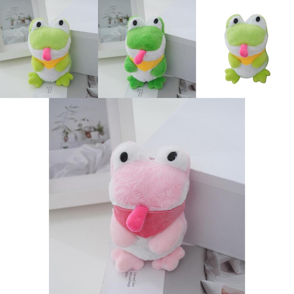 Adorable Cute Frog Plush Toy Keychain Cartoon Stuffed Animal Bag Accessory