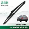 Rear Windshield Wipers Blades,Premium All-Season Wiper blades Replacement For BMW X5 E70 2006-2013,Natural Rubber Bayonet,Easy to Install 15″