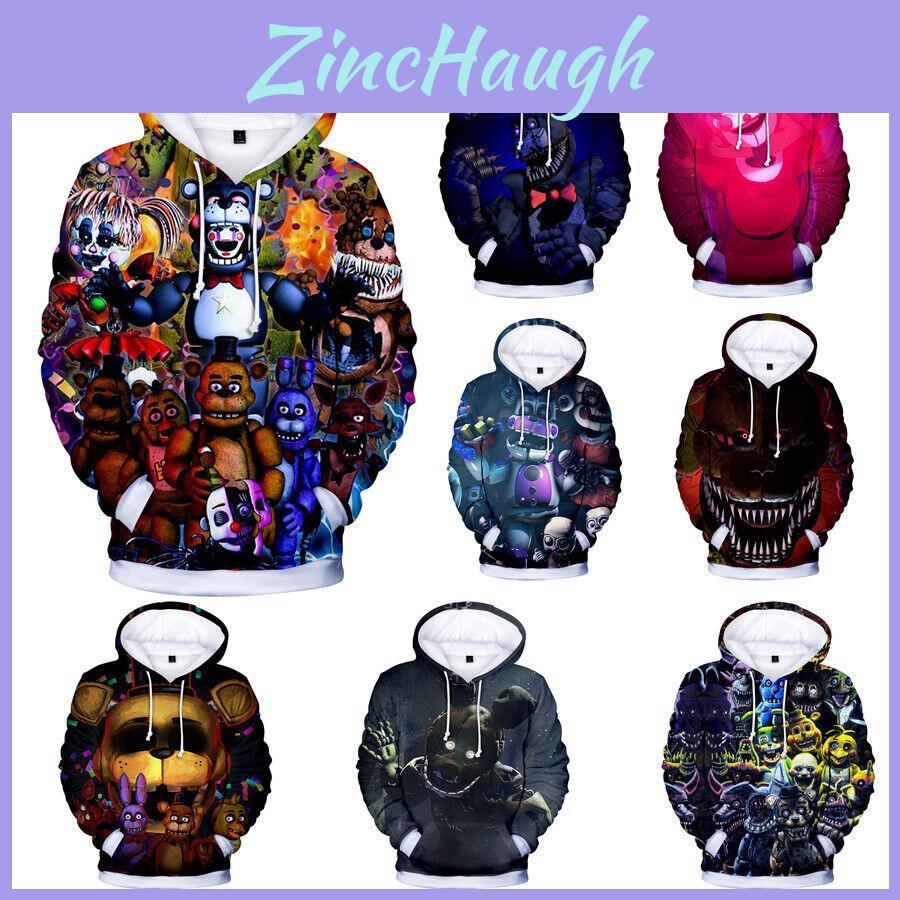 Gemütlicher Anime Five Nights At Freddy's Hoodie Pullover mit weichem, bequemem Stoff