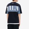 New FILA Drop Shoulder Sleeve T Shirt Men's Jet Black F11M219104FBK