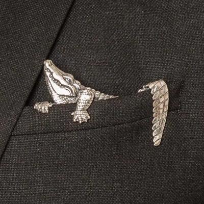 Exquisite Creative Crocodile Tiger Octopus Animal Brooches for Men Women Tradition Retro Gentleman Suit Coat Neckline Jewelry