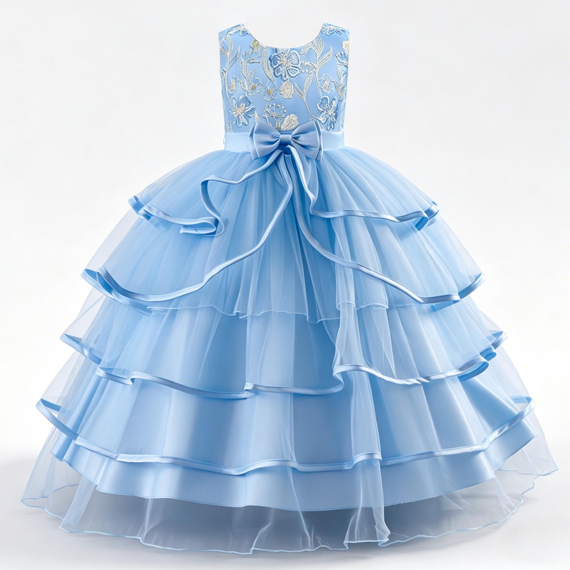 Princess Dress for Girls: Children s Birthday Tulle Ball Gown 120cm
