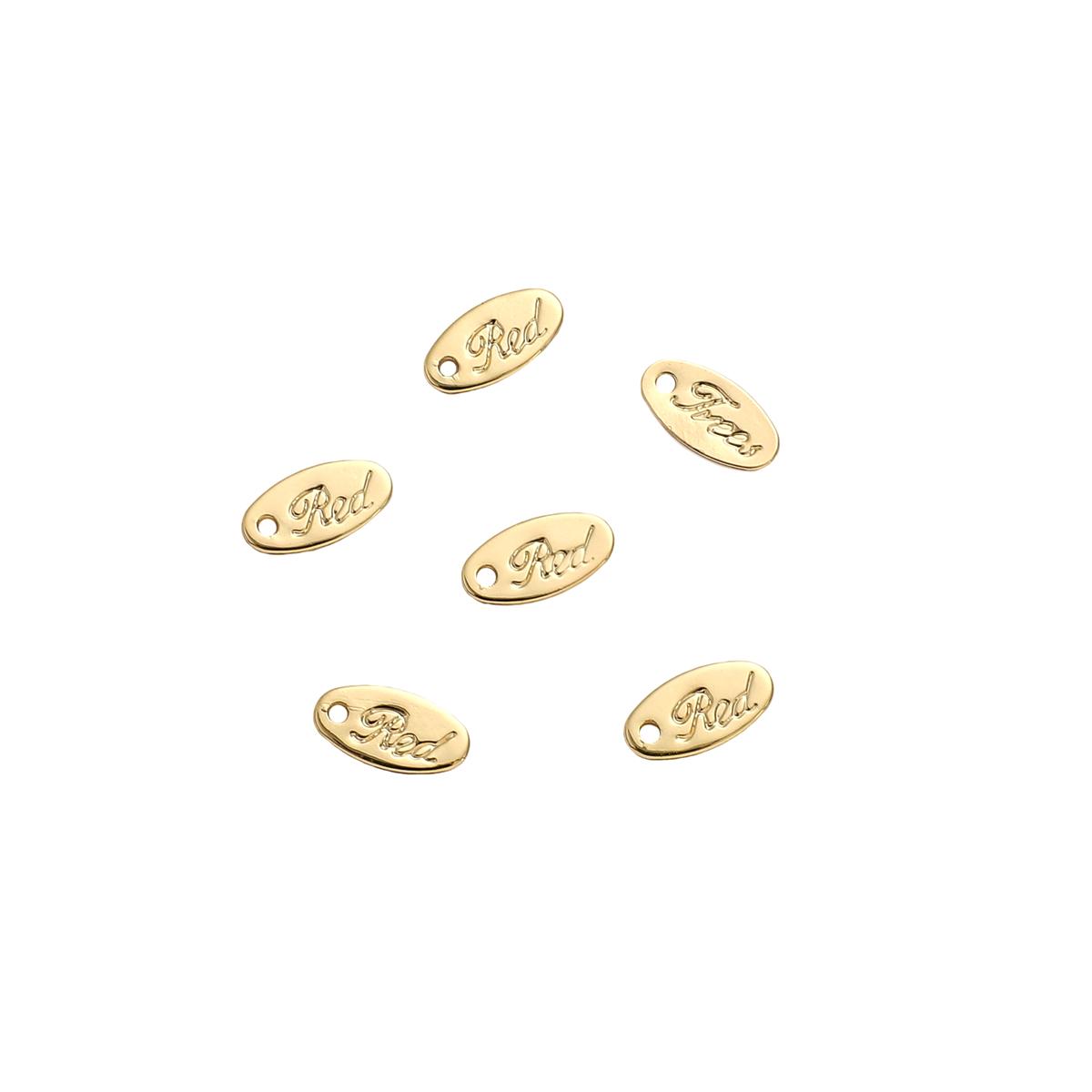 

Медная бирка ручной работы для браслета-цепочки Nceklace DIY Jewelry Making Findings Подвеска 9x4.6mm