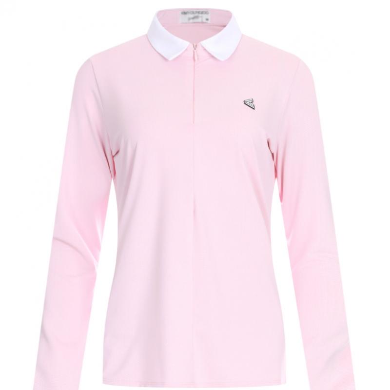 Shop   Women Golf Wear Zip Long Sleeve T shirT Black Lb Wsh 226