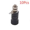 10pcs/lot 4mm Banana Socket Nickel Plated Binding Post Nut Banana Plug Jack Connector Red + Black