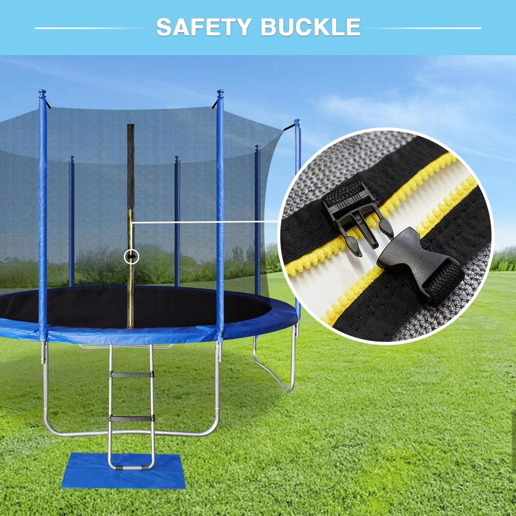 Fit 6/8/10Feet 6/8 Poles Trampoline Protective Net Nylon Trampoline for Kids Children Jumping Pad Safety Net Protection Guard