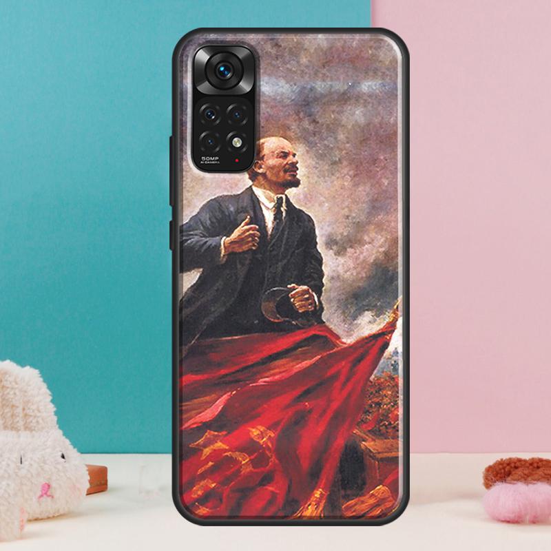 Lenin Soviet Union Flag Case For Xiaomi Redmi Note 14 12 11 9 10 13 Pro 9S 10S 11S 12S Redmi 13C 10C 12C 14C Cover