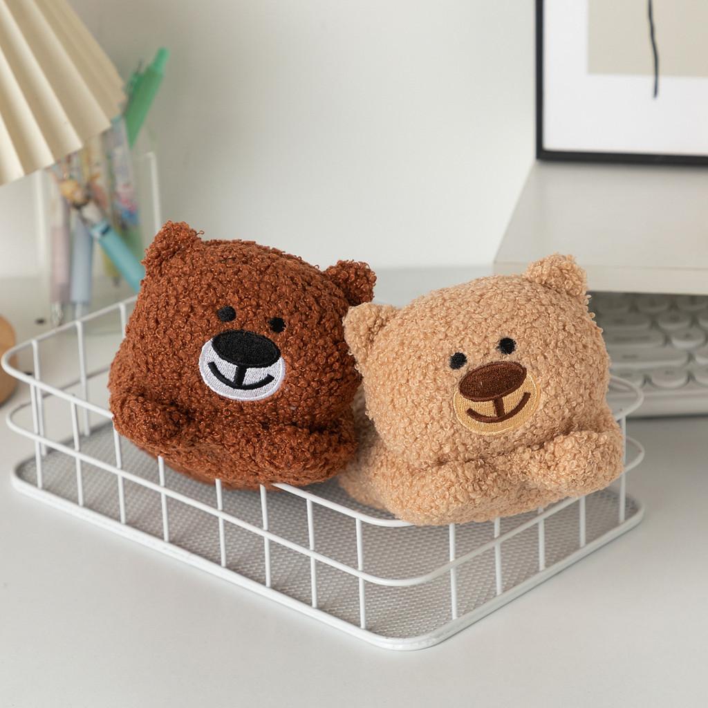 Bear Plush Cute Pencil Case Organizer With Spacious Storage For Kids Teens And
