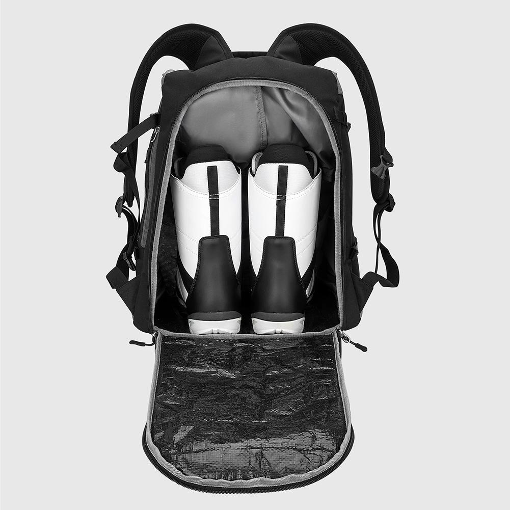 Roller Skate Bag Ice Skate Shoes Bag Oxford Cloth Ski Snow Boots Bag Multi-Compartments Ice-Skating Shoulder Bag for Ski Sports