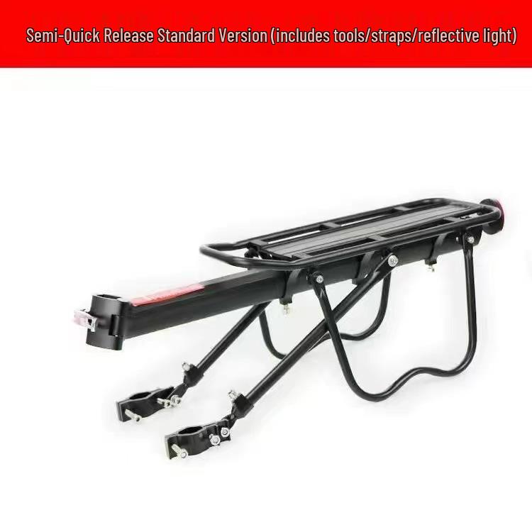 Folding Rear Bike Cargo Basket: Large Capacity Mountain Bike Luggage Rack