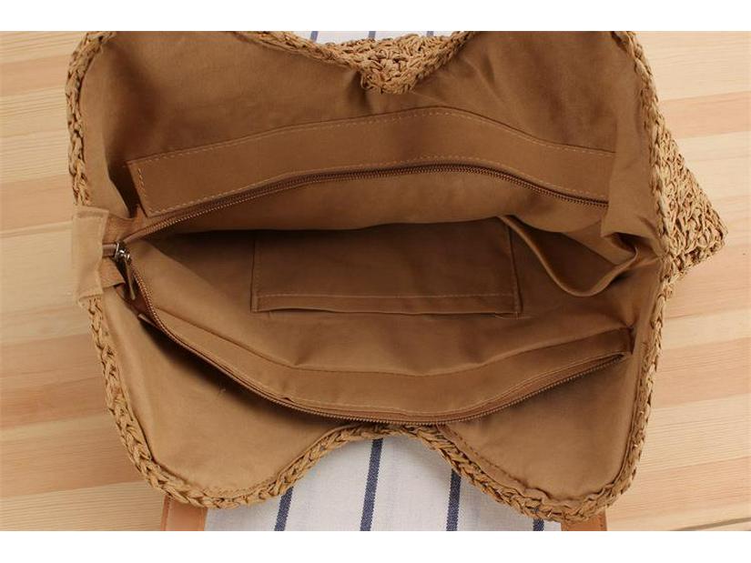 New Hollow Woven Paper Rope Shoulder Bag - Fashionable Casual Women's Beach Tote