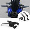 A28G-Motorbikes Accessories For Kawasaki Honda Ducati Universal Wind Deflector Mirrors Spoiler