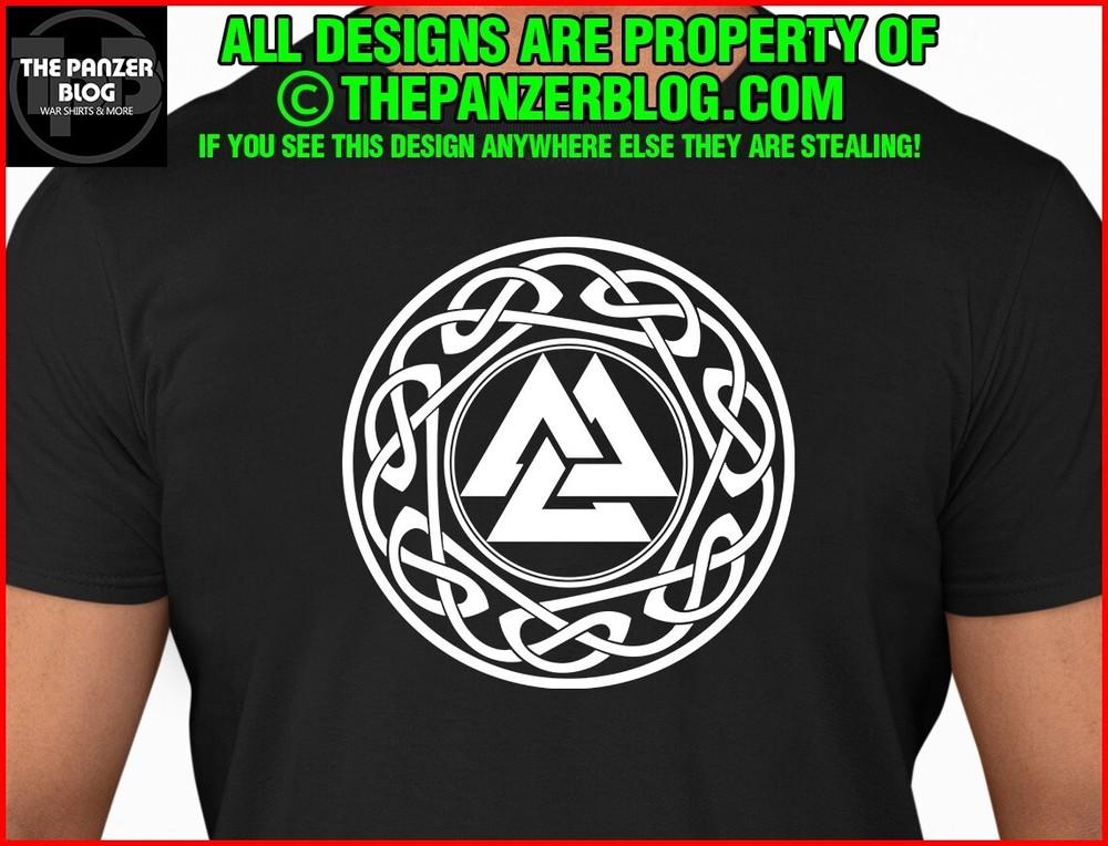 Viking Valknut Symbol T-Shirt Nordic Celtic Version 2 Unisex T-Shirt XXL