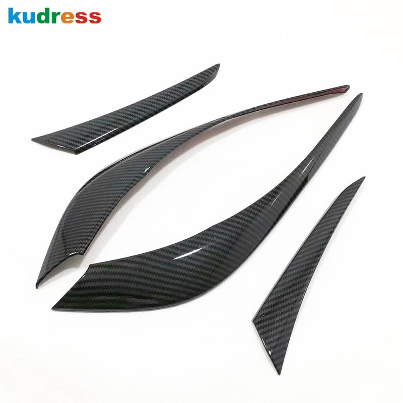 Rear Tail Light Lamp Cover Trim For Mazda CX5 CX-5 KF 2017-  Carbon Car Taillight Eyelid Eyebrow Frame Trims Accessories