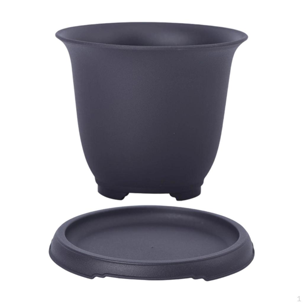 Bonsai Pot Flower Planter Training Bowl with Drainage System And Moisture Storage Made of PP for