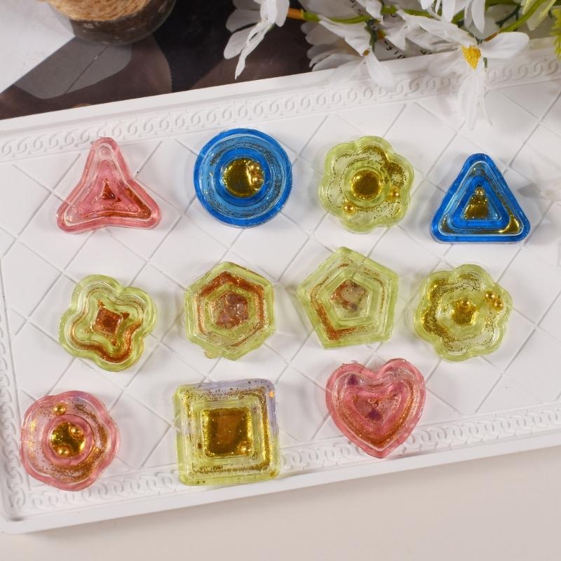 Keychain and Jewelry Crafting Molds Sturdy Silicone Pendant Molds for Epoxy Resin Shaker Charm and DIY Decorations