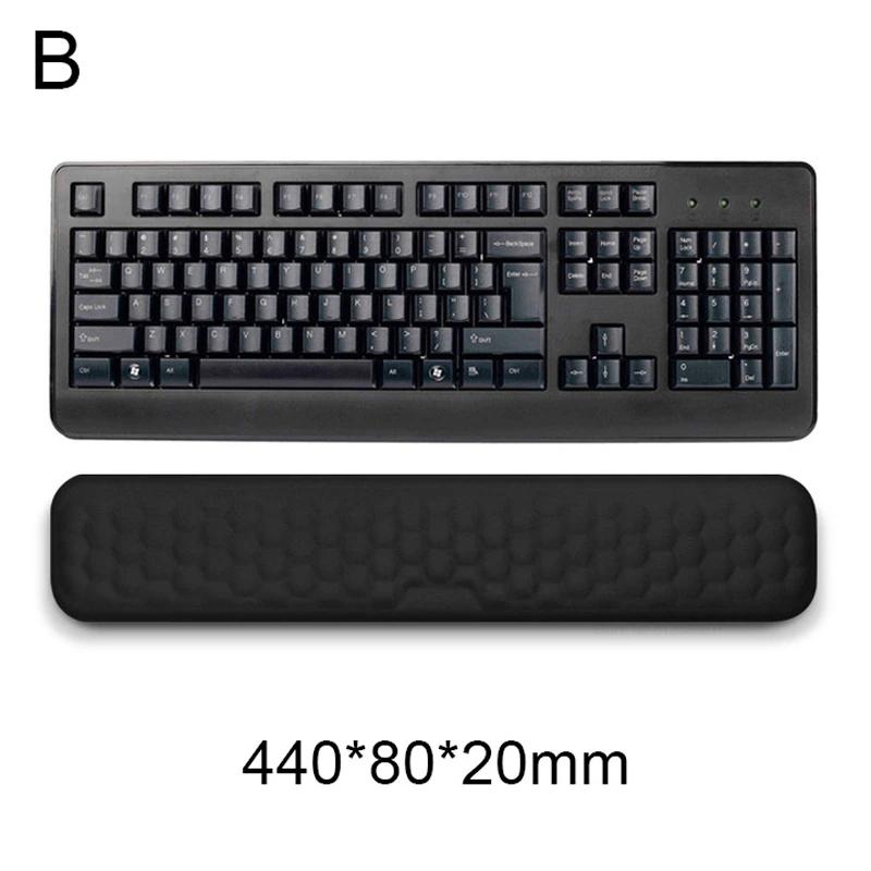 Ergonomic Soft Massage Memory Foam Keyboard Mouse Wrist Rest Shiatsu Wrist Support Anti‑Slip for Office Gaming Computer Laptop