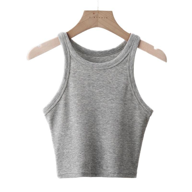 

Threaded Suspender Vest for Women Wearing Summer Fashion Inner Wear Large Size Women s Casual Sports Long Top M