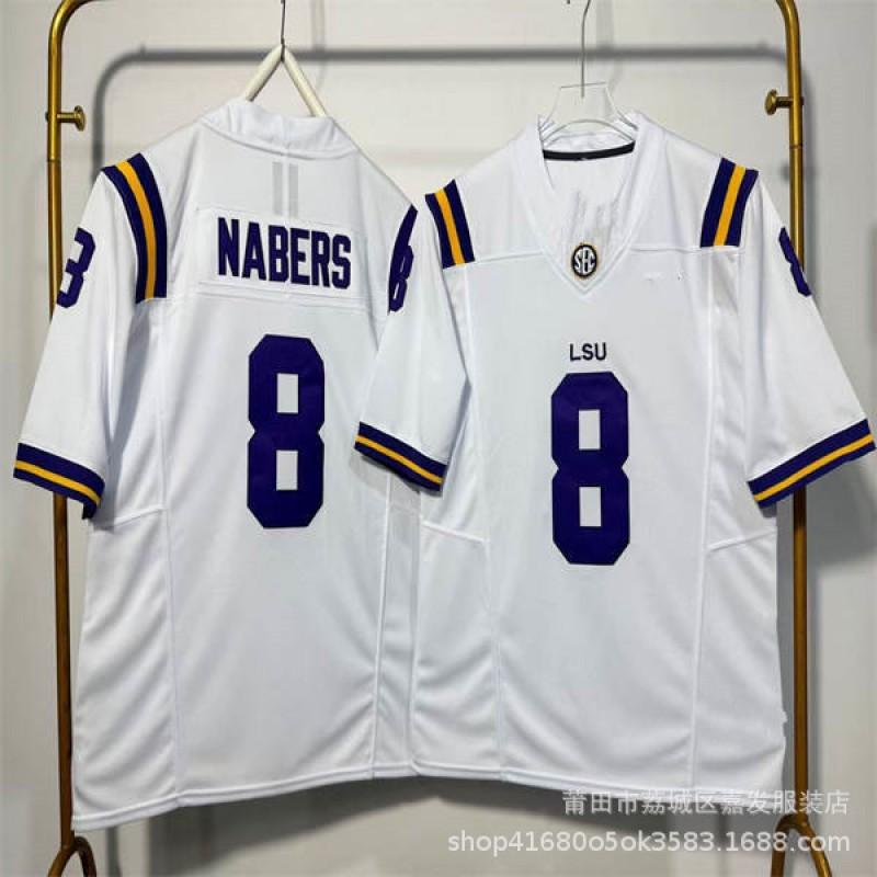 LSU Tigers NCAA College Football Practice Jersey Mens Cotton Sportswear Rugby Fan Wear Fall