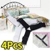 4PCS/Set Elastic Bed Sheet Grippers Adjustable Belt Fastener Clips Mattress Cover Blankets Holder Sofa Fixation Organize Gadgets
