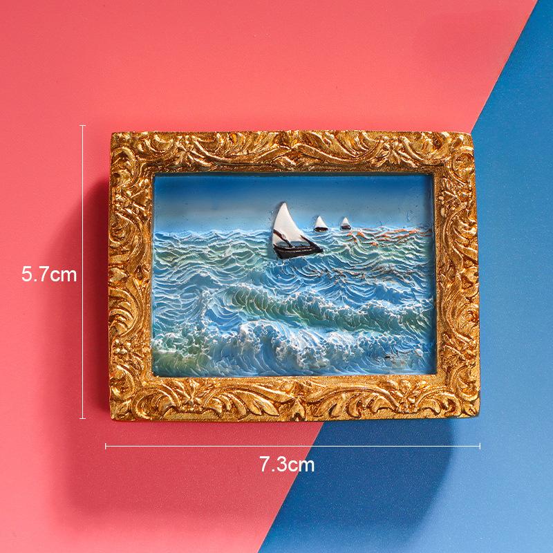 Van Gogh Refrigerator Magnets Cartoon Magnetic Stickers Handmade Resin Crafts Cute Souvenir Fridge Magnet Gift For Kids Birthday