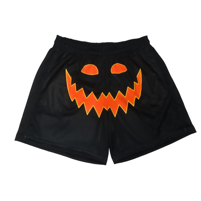 

Мужские модные спортивные фитнес шорты для бега и баскетбола с принтом - Летний дизайн с четырьмя точками X-Large чёрный