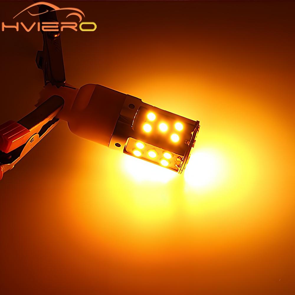 Car Turn Signal Light Amber White 1156 T20 35SMD Bulb Canbus Free Leds Auto Lamp LED  License Plate Lights