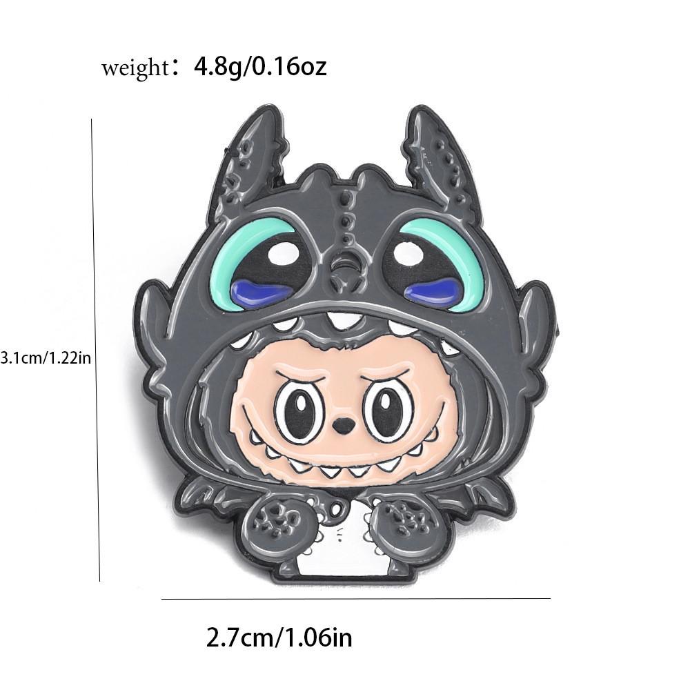 Fashion Cartoon 3d Brooch Alloy Pins Jackets And Casual Accessory Wear