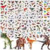 6/12/24pcs Self-adhesive Sticker Realistic Dinosaur Theme DIY Handicrafts Supplies for Journal & Phone Case & Suitcase Decor XJM