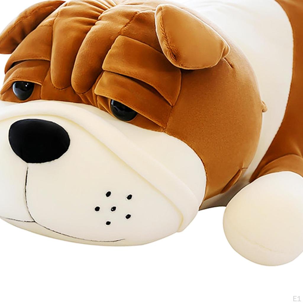 Dog Doll Pillow Novelty Lightweight Cute Shar Pei Stuffed Toy Puppy for Bench