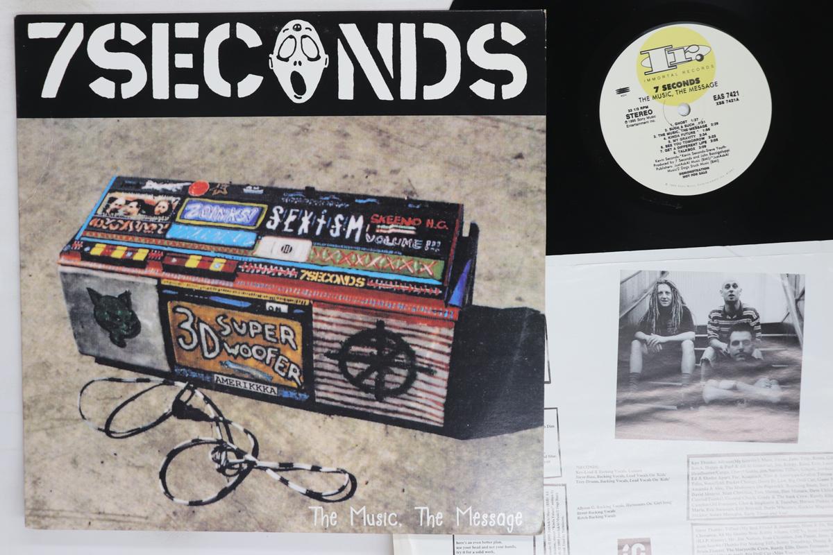 

LP Record 7 SECONDS Music The Message EAS7421 REVELATION 1995 US Rock Used