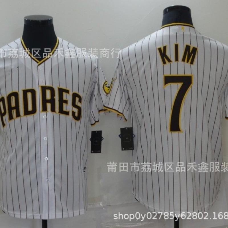 San Diego Padres Baseball Jersey 2 Bogaerts 7 Kim 9 Embroidered Cotton Sports Uniform Men Women Fall