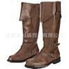 New European and American Retro Medieval Renaissance Halloween Plus Size Men's Boots