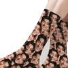 3D Face Print Socks – Personalized Christmas Gift, Polyester, Full 360° Design