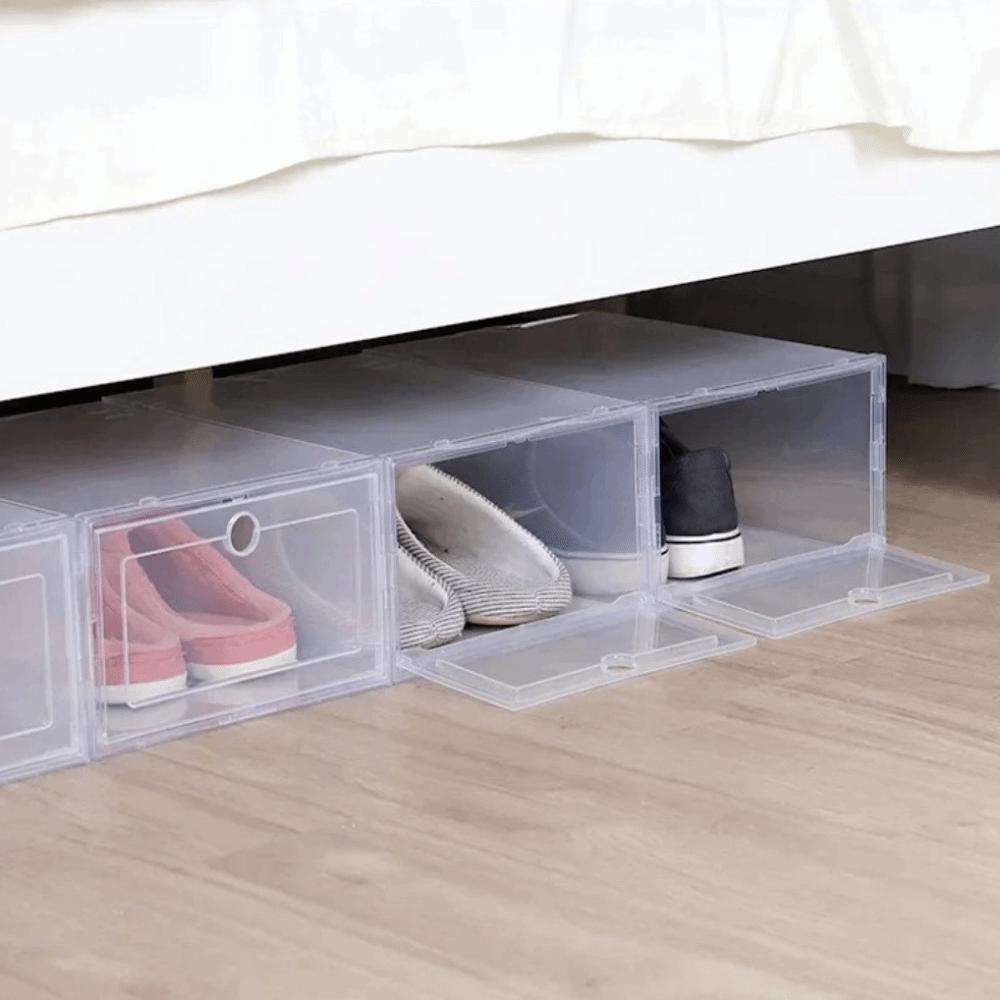 Transparent Shoe Cases Plastic Shoes Organizers New Sneaker Boxes  Household