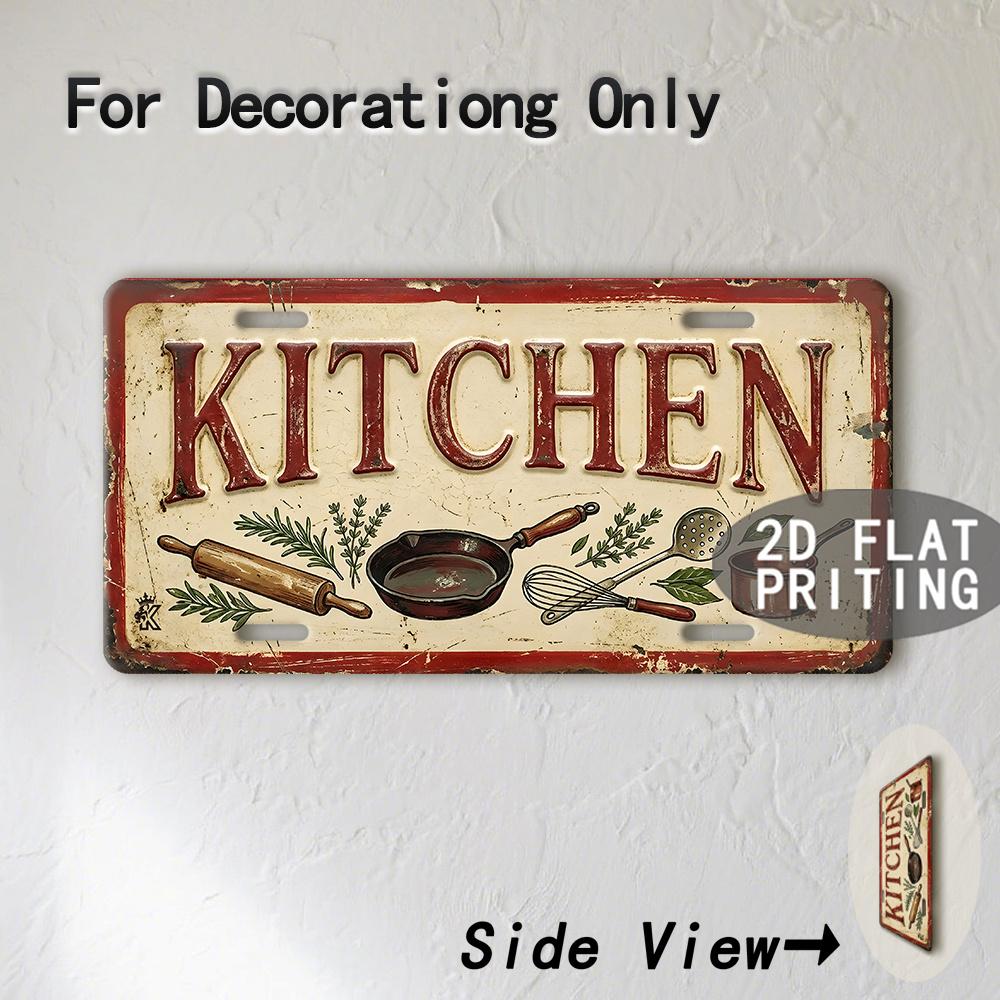 Tin Sign Vintage Durable Metal Plaque Wall Decor Home Office Bar Man Cave Kitchen City Birth Year License Plate Wall Art