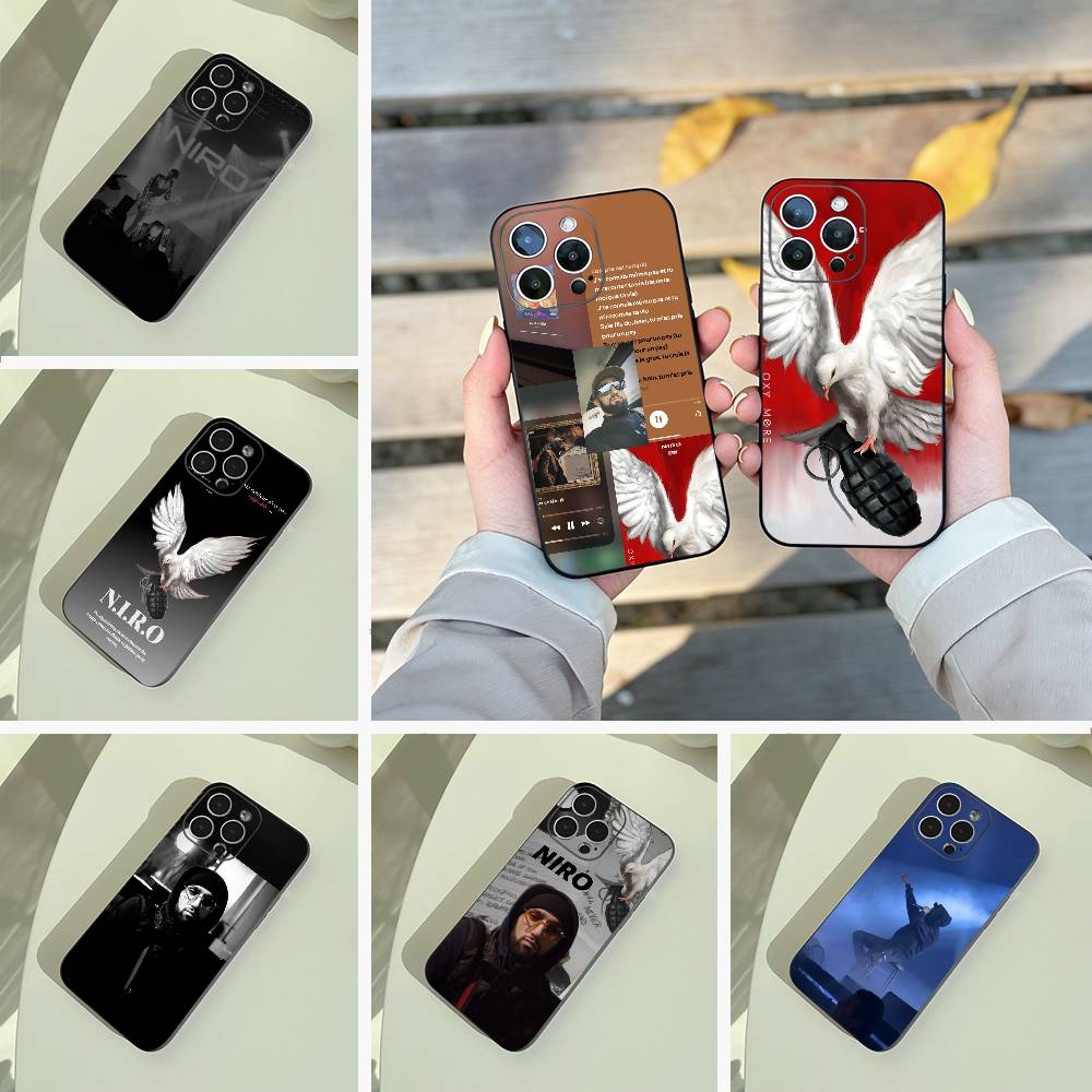 Rapper from Blois-N-Niro Phone Case For iPhone 17,16,15,14,13,12,11 Pro Max,16/15/14Plus,XS Soft Black Cover
