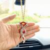 Sparkling Crystal Fox Rear View Mirror Accessories, Bling Fox Cute Car Accessories for Women Interior Decor, Little Car Hanging Ornament/Bag Charms