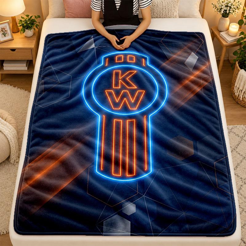 Flannel BlanketKenworth Warm Soft Throw Blanket for Indoor Sofa Bed Living Room Use