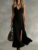 2026 New Spring and Summer Fashion Cotton and Linen Sleeveless V-neck Button Placket Dress Women's Clothing