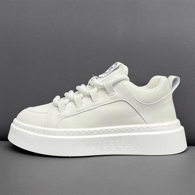 Light Luxury High-end Platform Men's Shoes Spring and Summer New Leather White Shoes Sports Men's Shoes