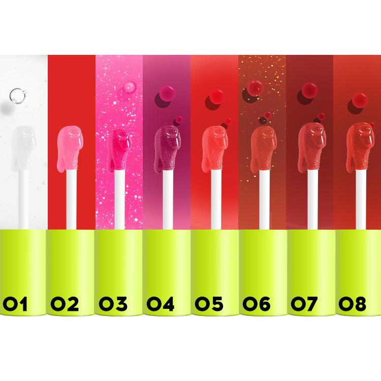 4 Stück/Set Lip Glaze Mirror Lippenstift Langanhaltender feuchtigkeitsspendender flüssiger Lippenstift Wasserdicht Antihaft-Becher Transparenter Lipgloss Lippenöl Lippen Make-up