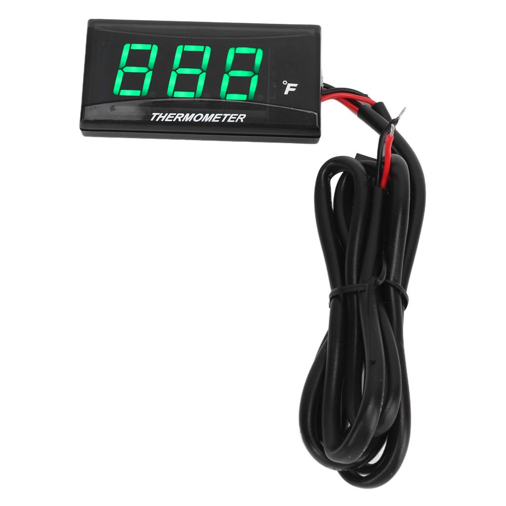 Motorcycle Water Temperature Gauge Ultra Thin LCD Display ABS Housing Water Temp Meter for
