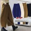 Pantaloni Harem casual autunnali Pantaloni a vita alta in cotone da donna Pantaloni larghi retrò Pantaloni oversize da donna Pantaloni sportivi larghi