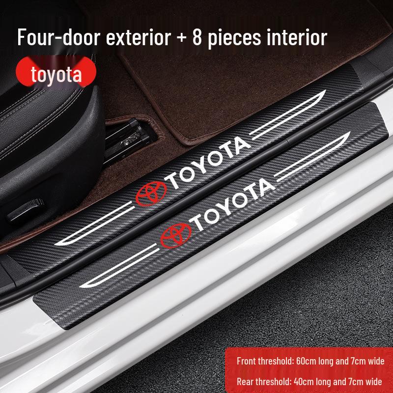 Listwy ochronne progów i osłona bagażnika do modeli Toyota: Corolla, Levin, Camry, Highlander, RAV4