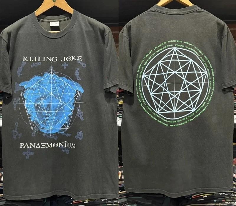 90s Killing Joke Tour Sun Panaemonium 2 sided Black Short Sleeve T shirt S-5XL Unisex T-Shirt XL
