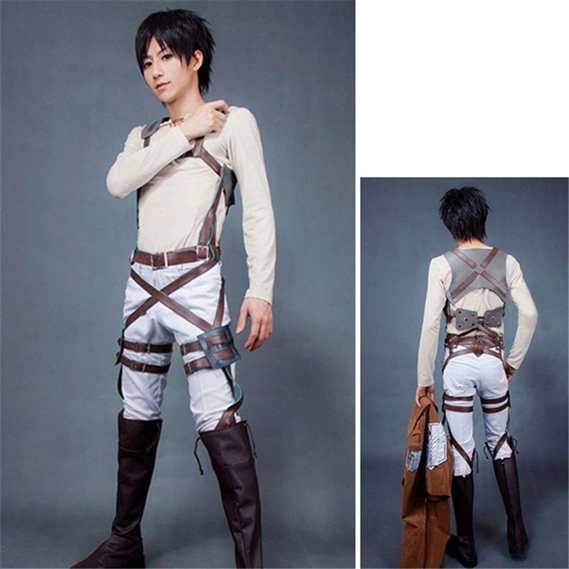 Hoogwaardige Attack on Titan Shingeki No Kyojin harnasriem voor stijlvolle cosplay
