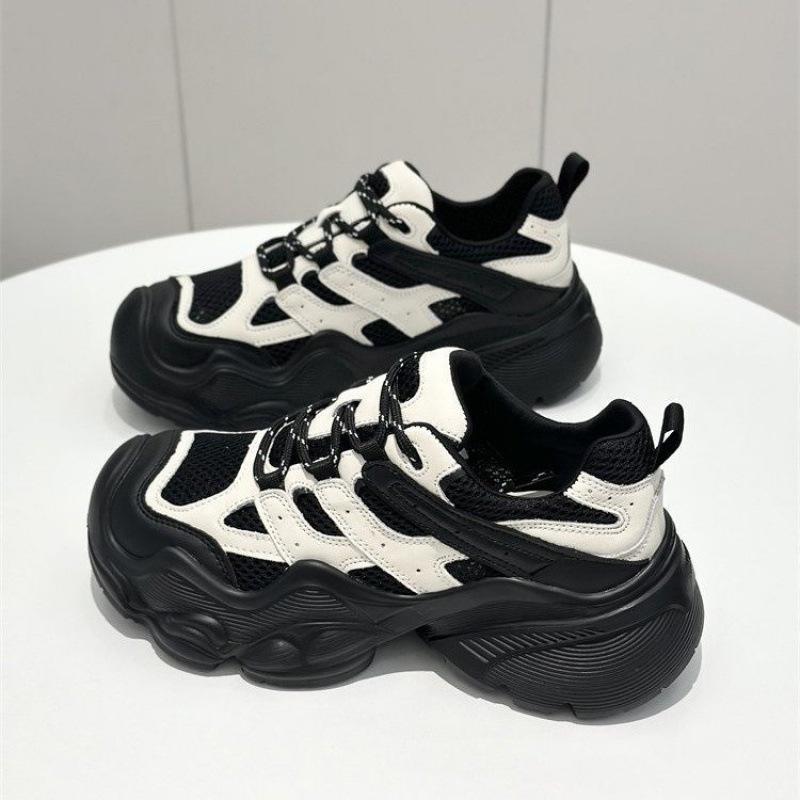 Popular Mesh Dad Shoes Women's Autumn 2025 New Mesh Breathable Outdoor Mountaineering Sports Shoes Women's Ugly Cute Shoes