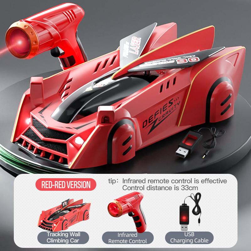 Infrared Sensor Remote Control Wall-Climbing Car, Four-Wheel Drive Toy Racing Car For Children